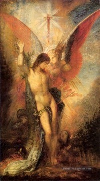 Saint Sébastien et l’Ange Symbolisme mythologique biblique Gustave Moreau Peinture à l'huile